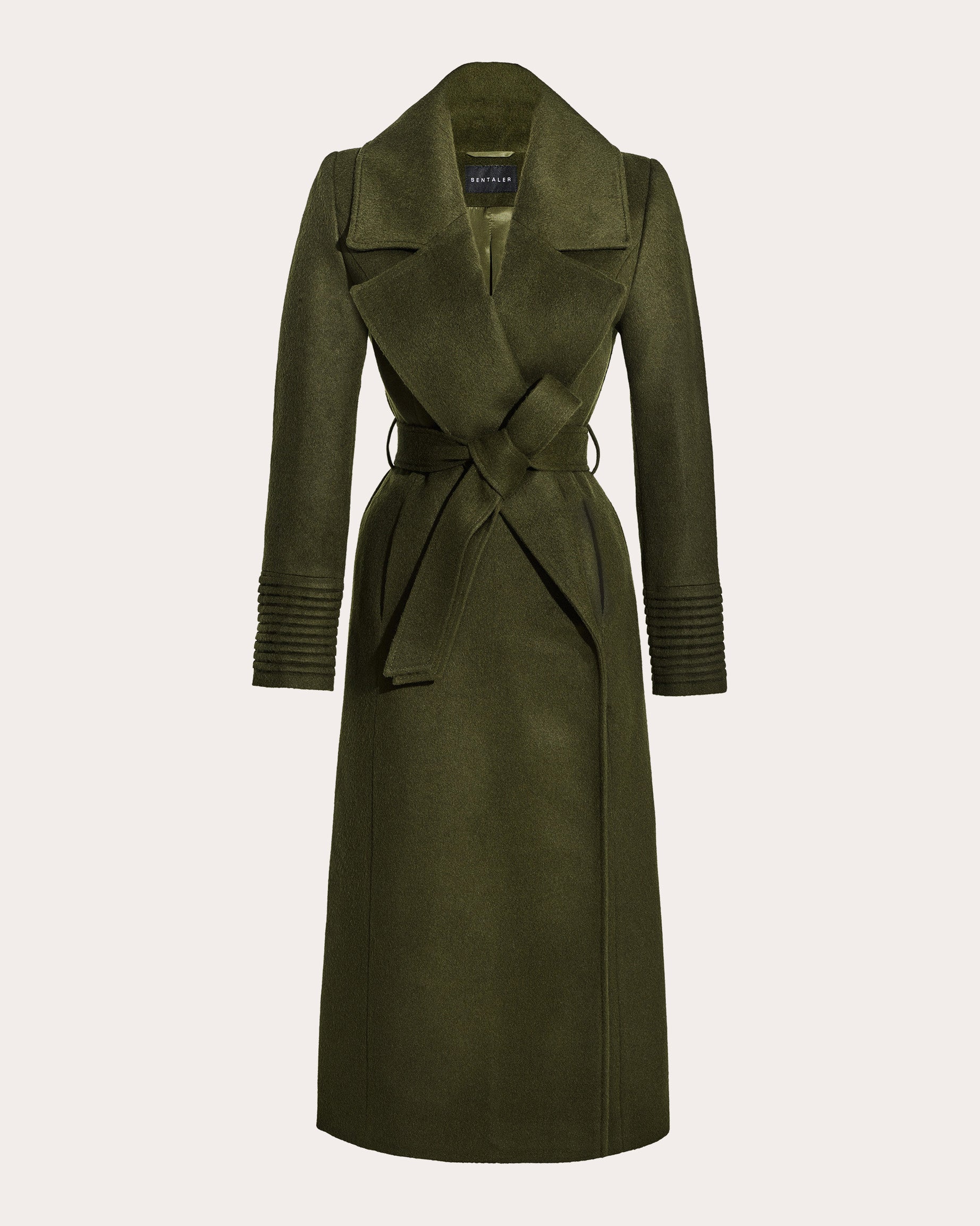 Alpaca Wool Oversized Notch Collar Long Wrap Coat