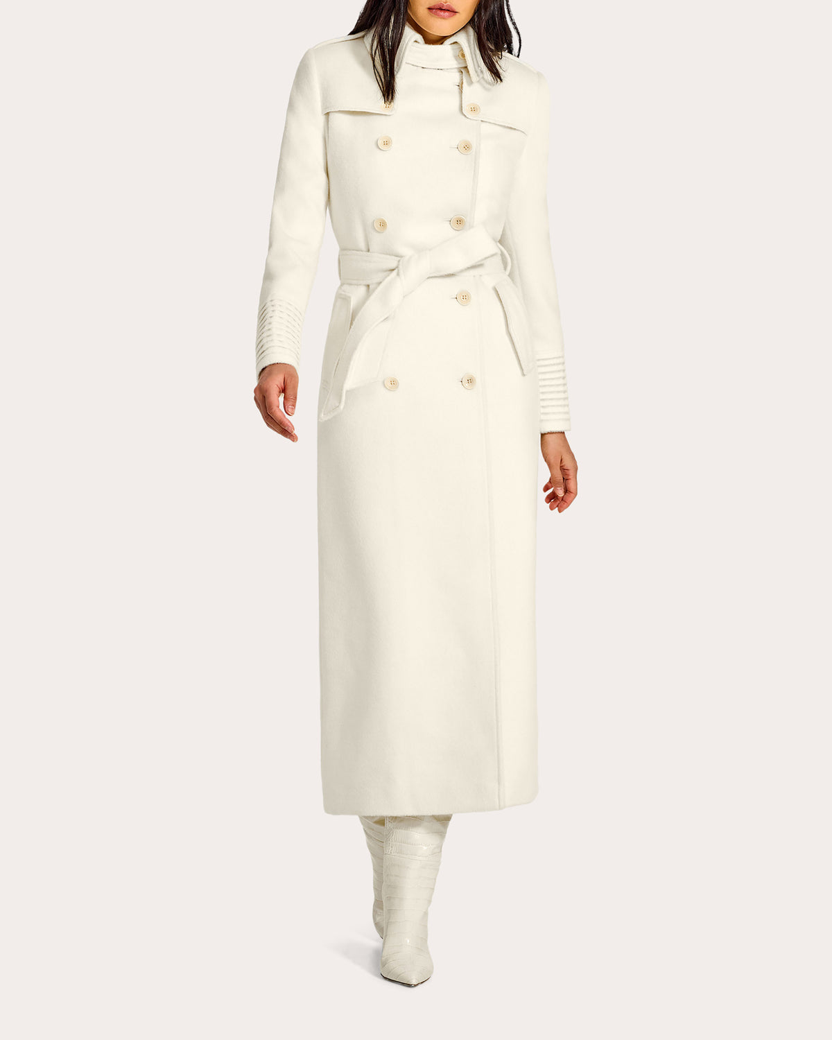 Baby Alpaca Maxi Trench Coat