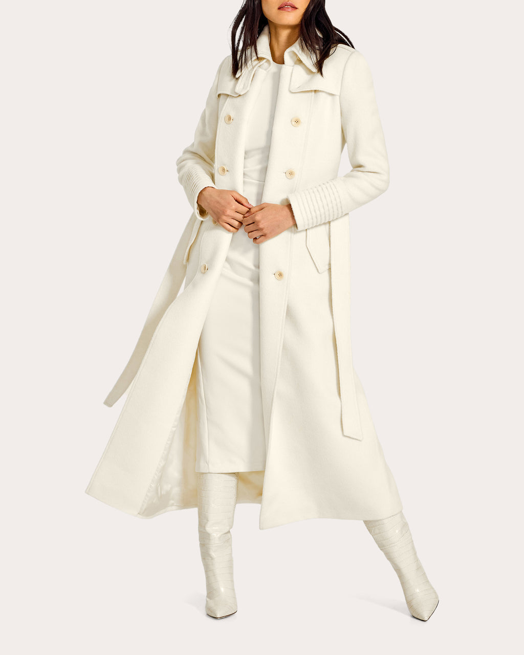 Baby Alpaca Maxi Trench Coat