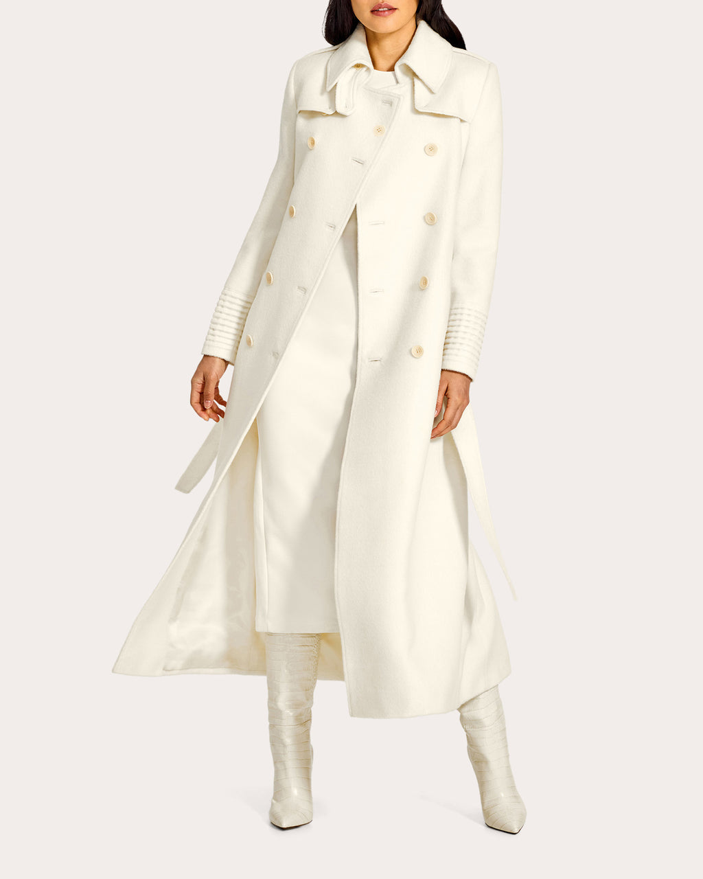 Baby Alpaca Maxi Trench Coat