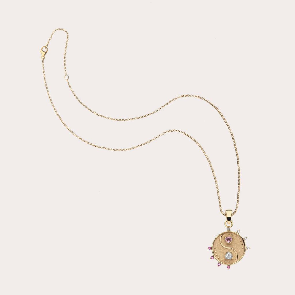 Topaz & Tourmaline BALANCE Petite Coin Necklace