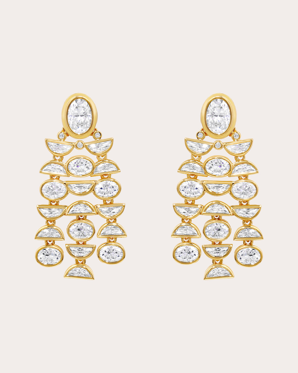 Bebe 18K Gold Diamond Earrings
