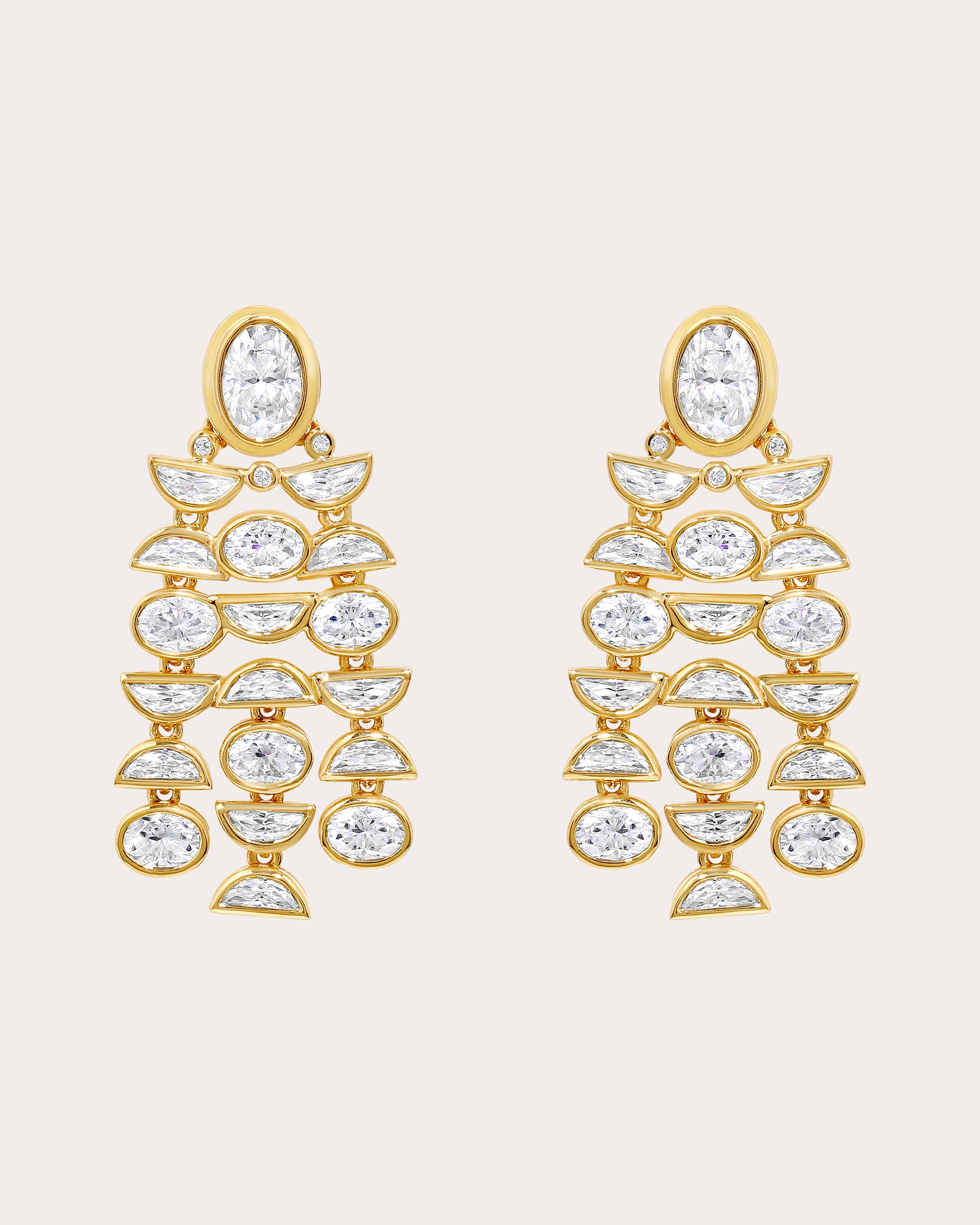 Bebe 18K Gold Diamond Earrings