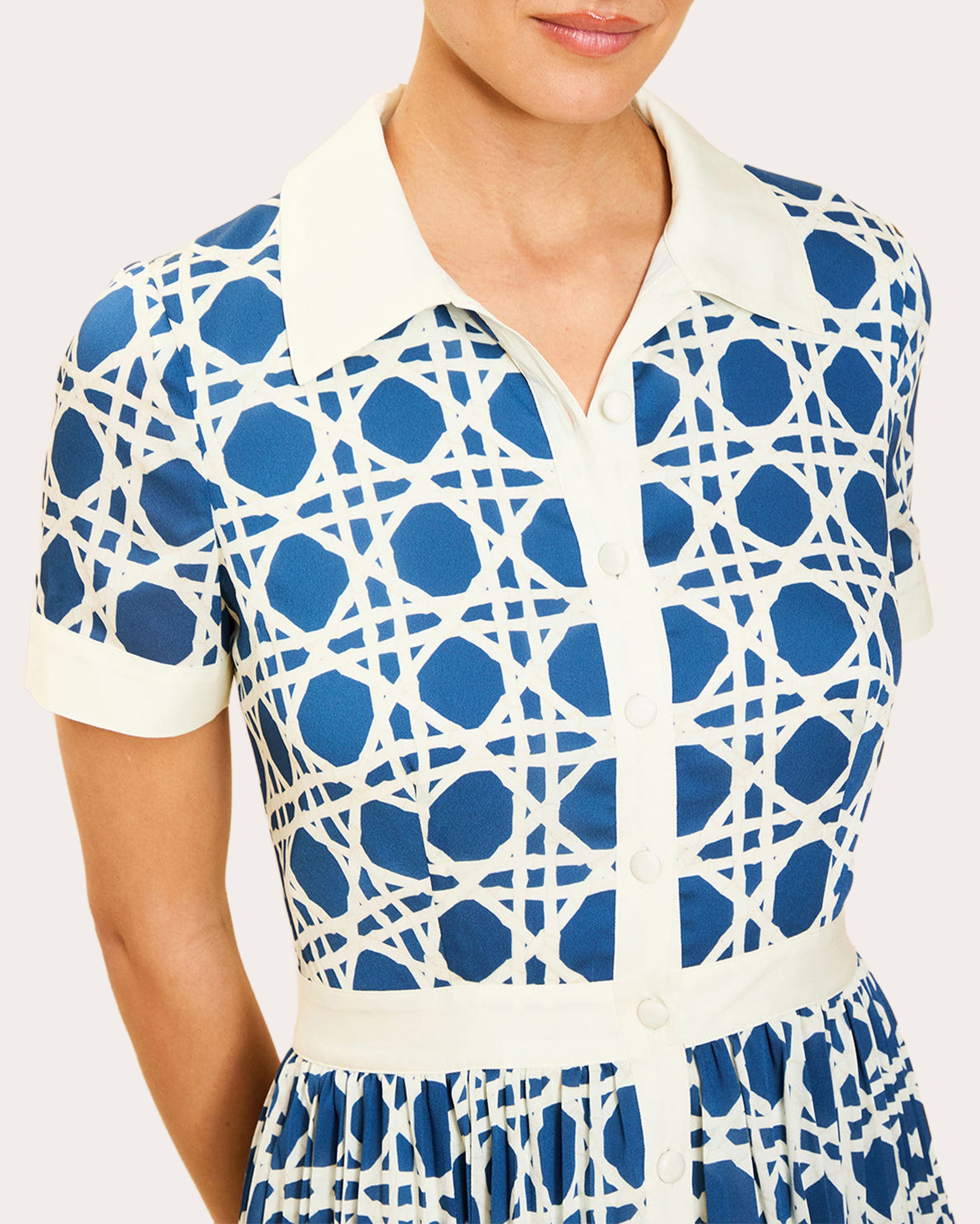 Billie Twill Pleated Shirt Dress
