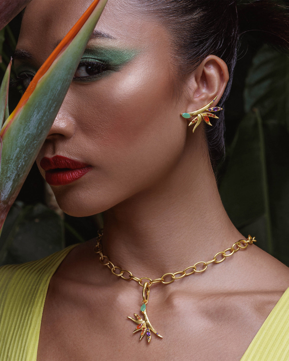 Birds of Paradise Stud Earrings
