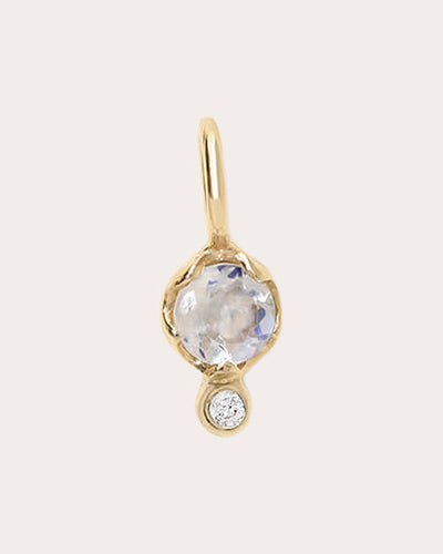 Moonstone & Diamond Birthstone Amulet