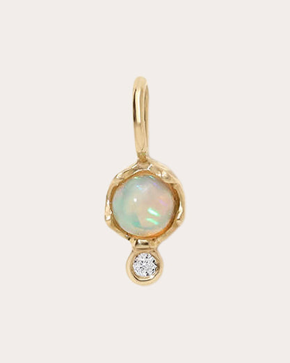 Opal & Diamond Birthstone Amulet
