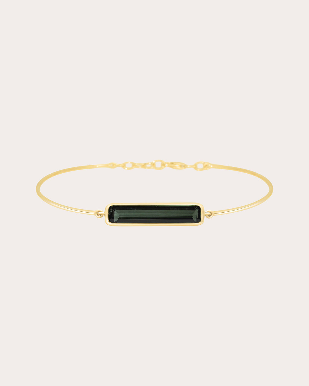 Black Tourmaline Protection Bar Bangle