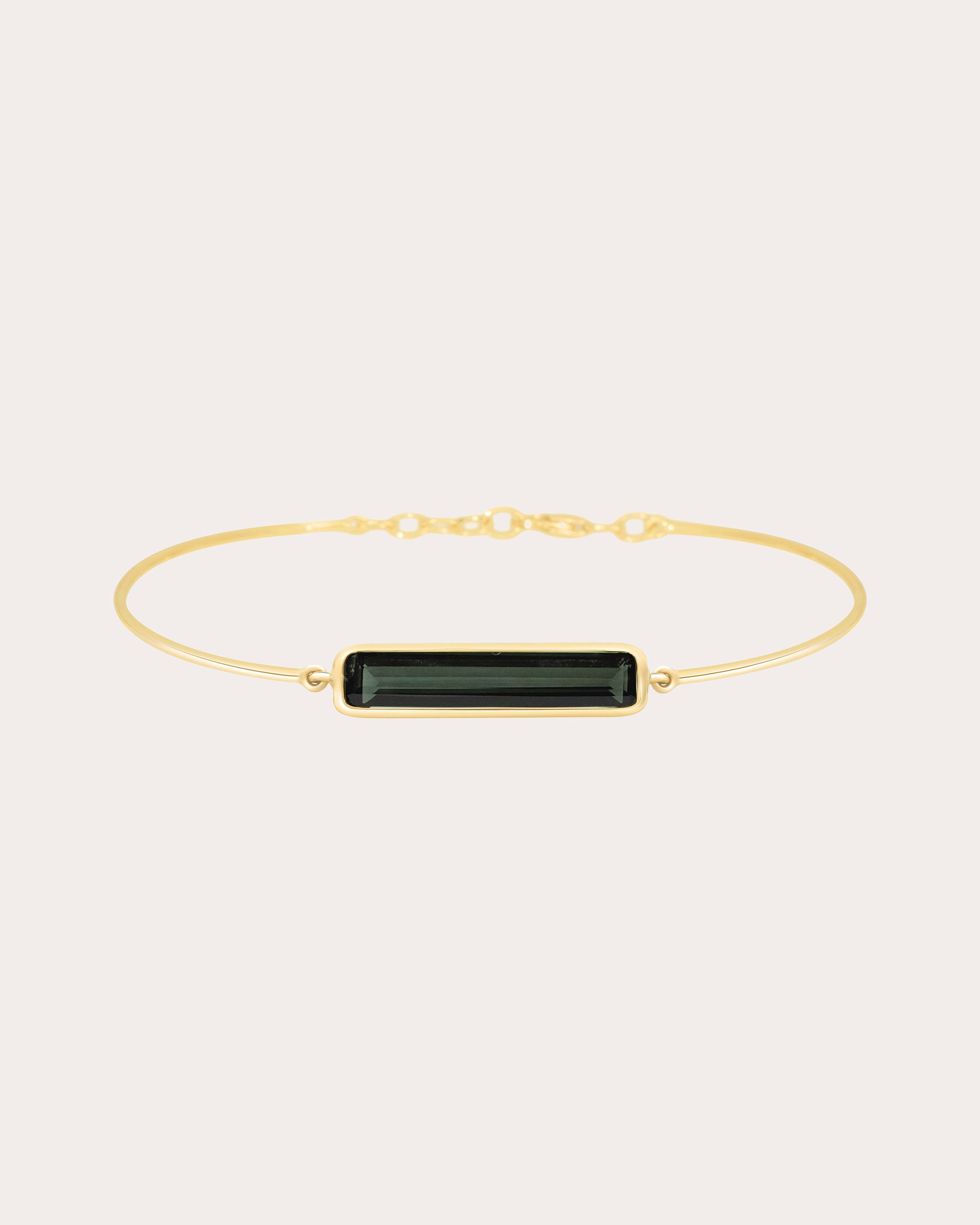 Black Tourmaline Protection Bar Bangle