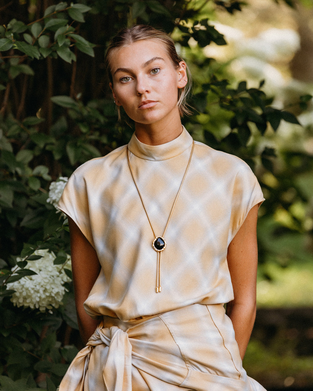 Black Onyx Lola Bolo Necklace