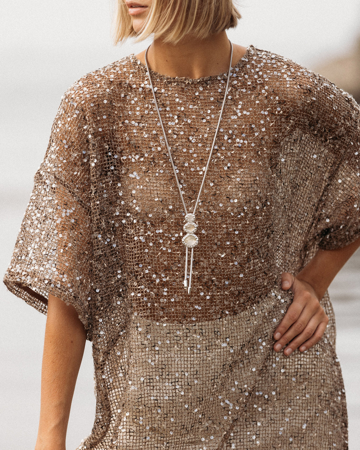 Rutilated Quartz Merriam Bolo Necklace