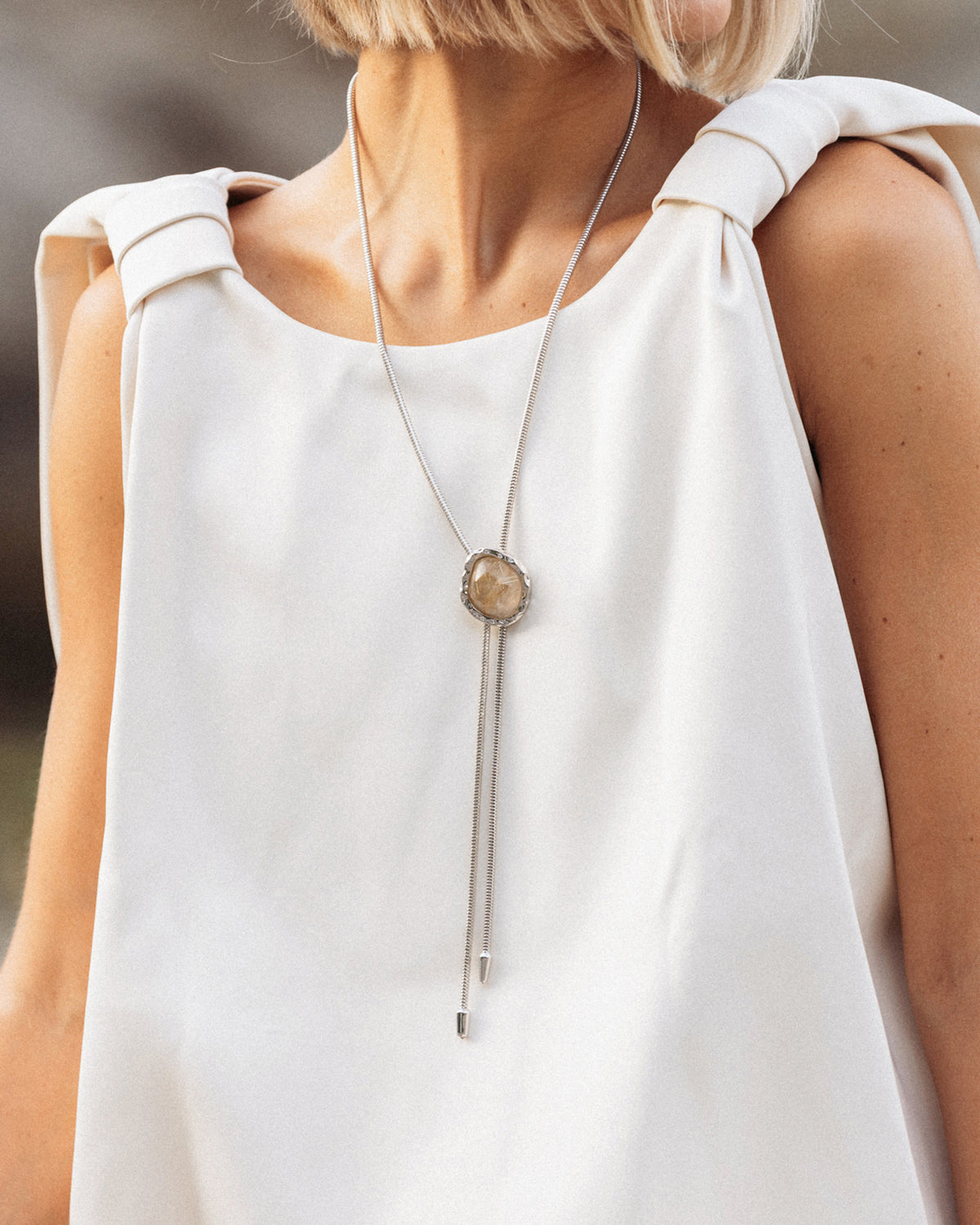 Rutilated Quartz Lola Bolo Necklace