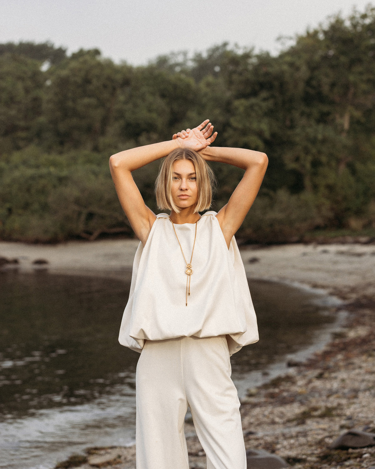 Rutilated Quartz Blythe Bolo Necklace