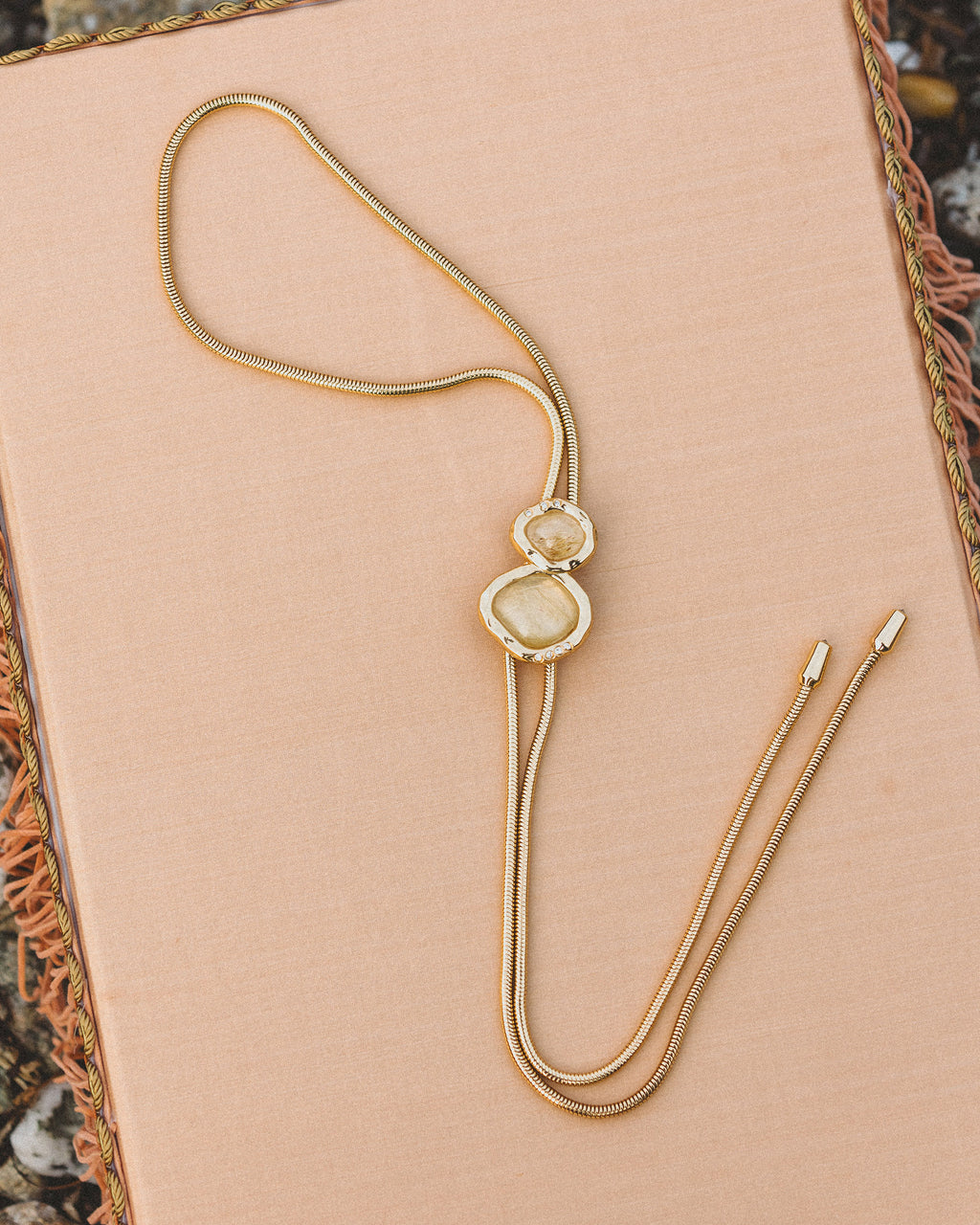 Rutilated Quartz Blythe Bolo Necklace