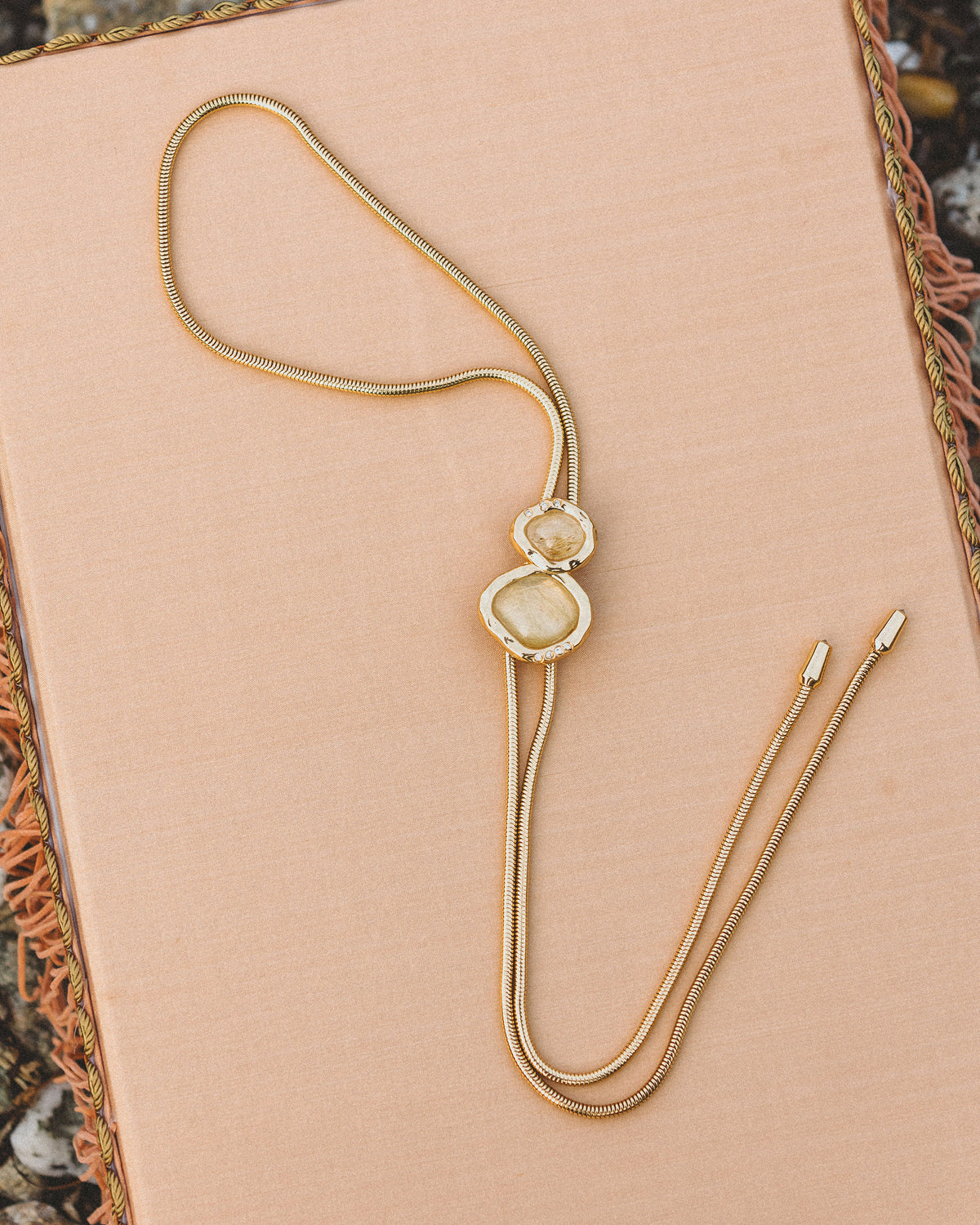 Rutilated Quartz Blythe Bolo Necklace