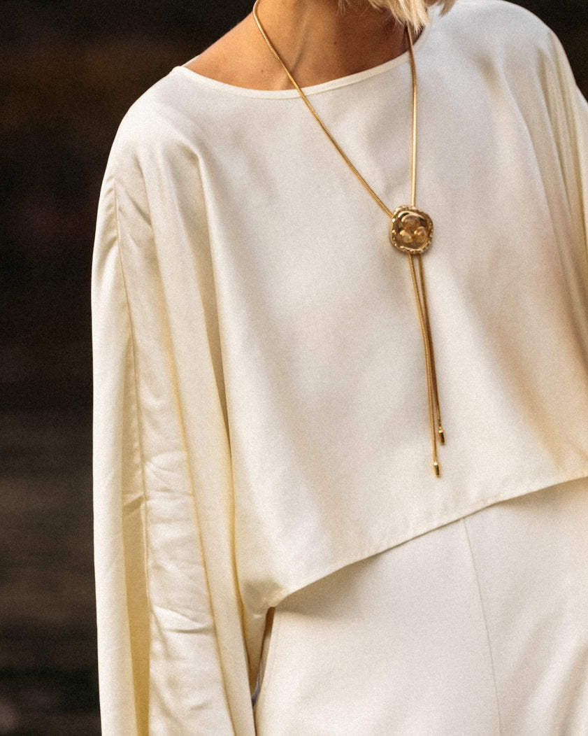 Rutilated Quartz Joanna Bolo Necklace