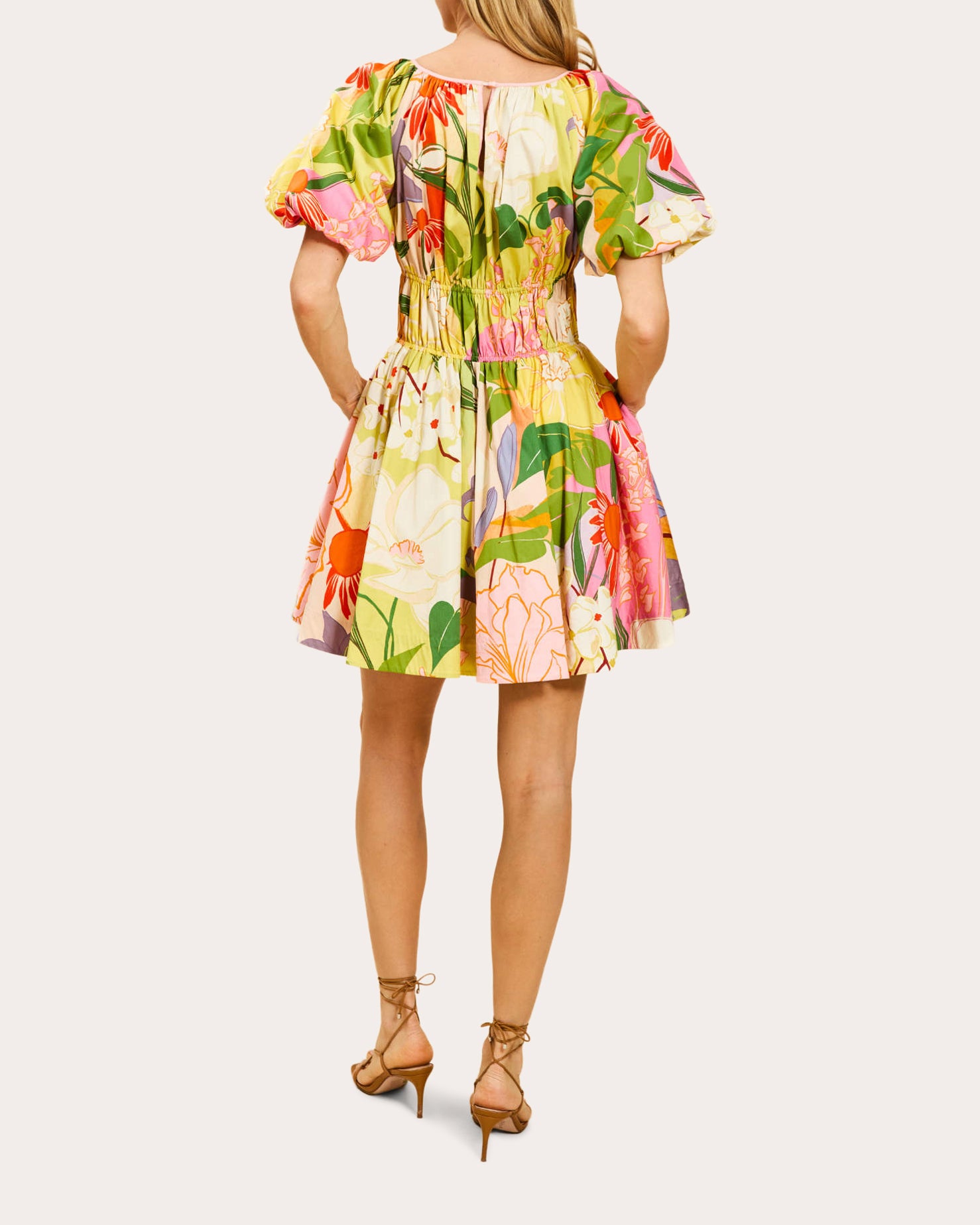 mestiza mini dress BROOKLYN MINI DRESS IN BLOOMING VINE | CULT MIA