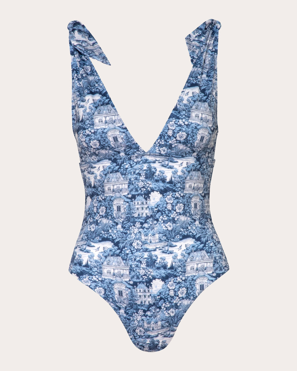 Brigitte Printed Knot Detail Swimsuit