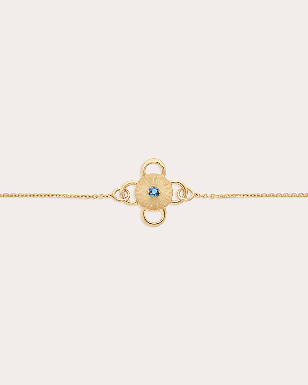 Sapphire & 18k Gold Baby Bolt Bracelet