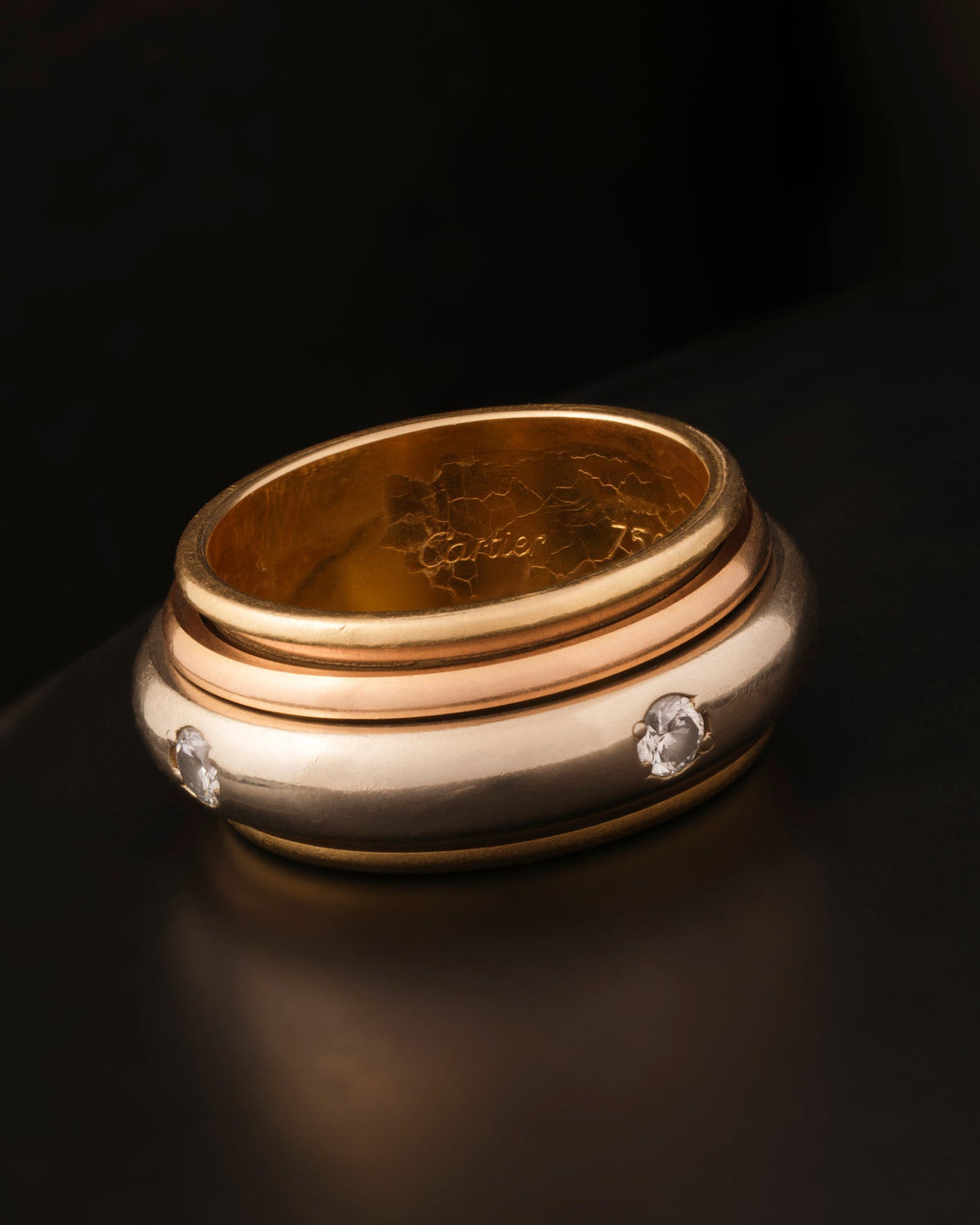 Vintage Cartier Trinity Spinner Ring