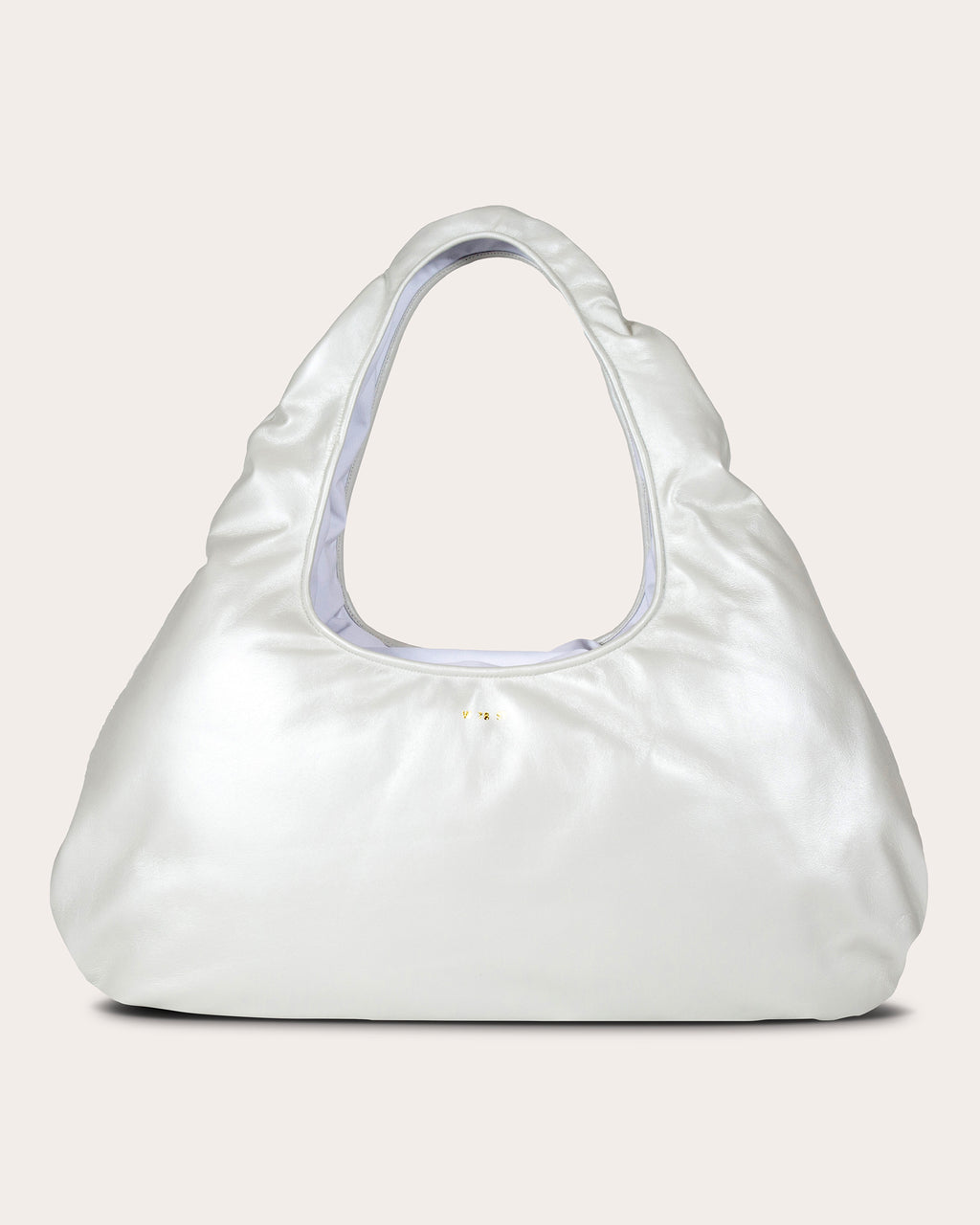 Large Cloud Pearlescent-Leather Shoulder Bag