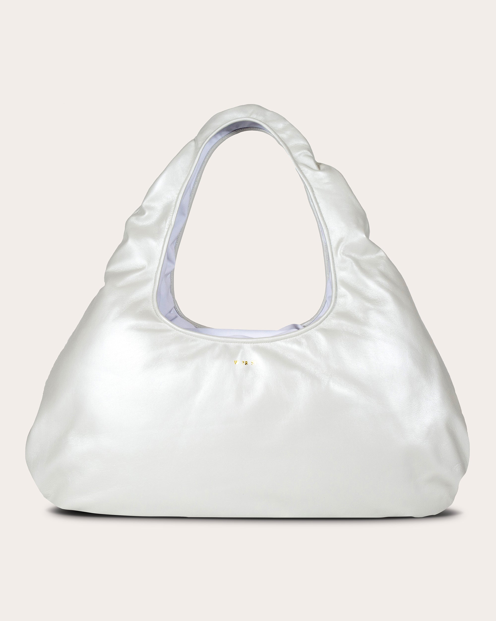 Large Cloud Pearlescent-Leather Shoulder Bag