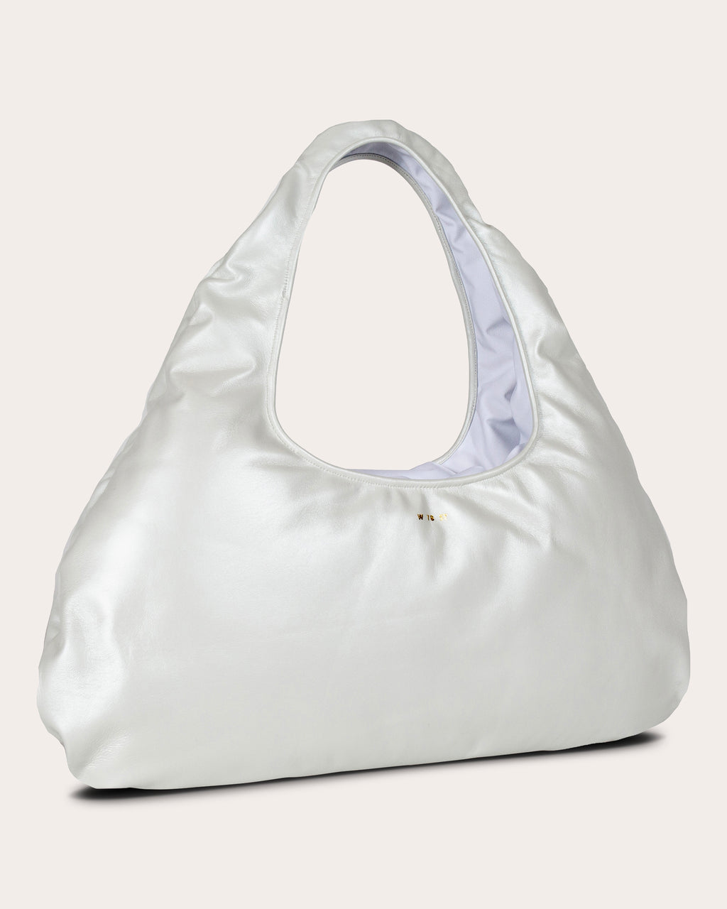 Large Cloud Pearlescent-Leather Shoulder Bag