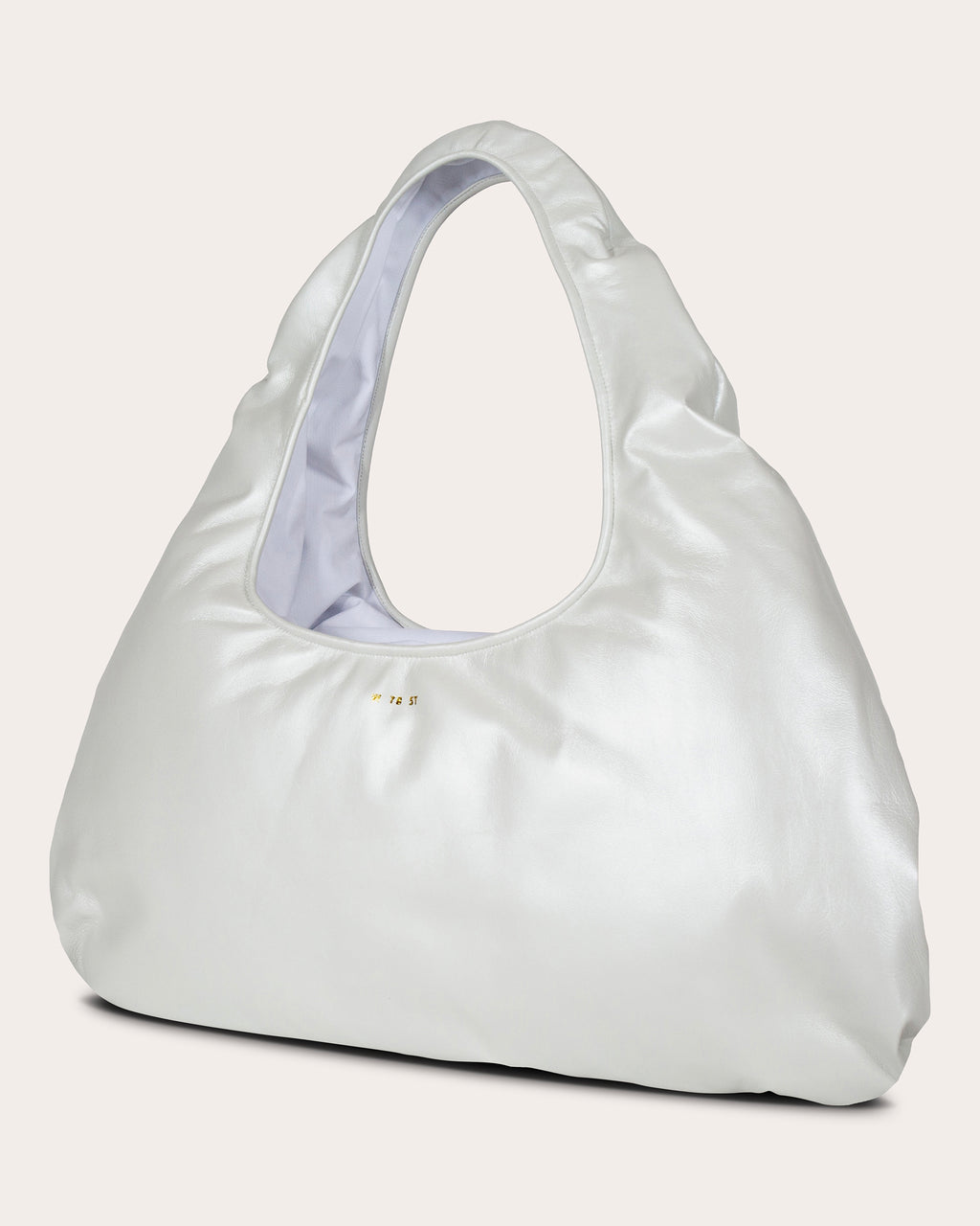 Large Cloud Pearlescent-Leather Shoulder Bag