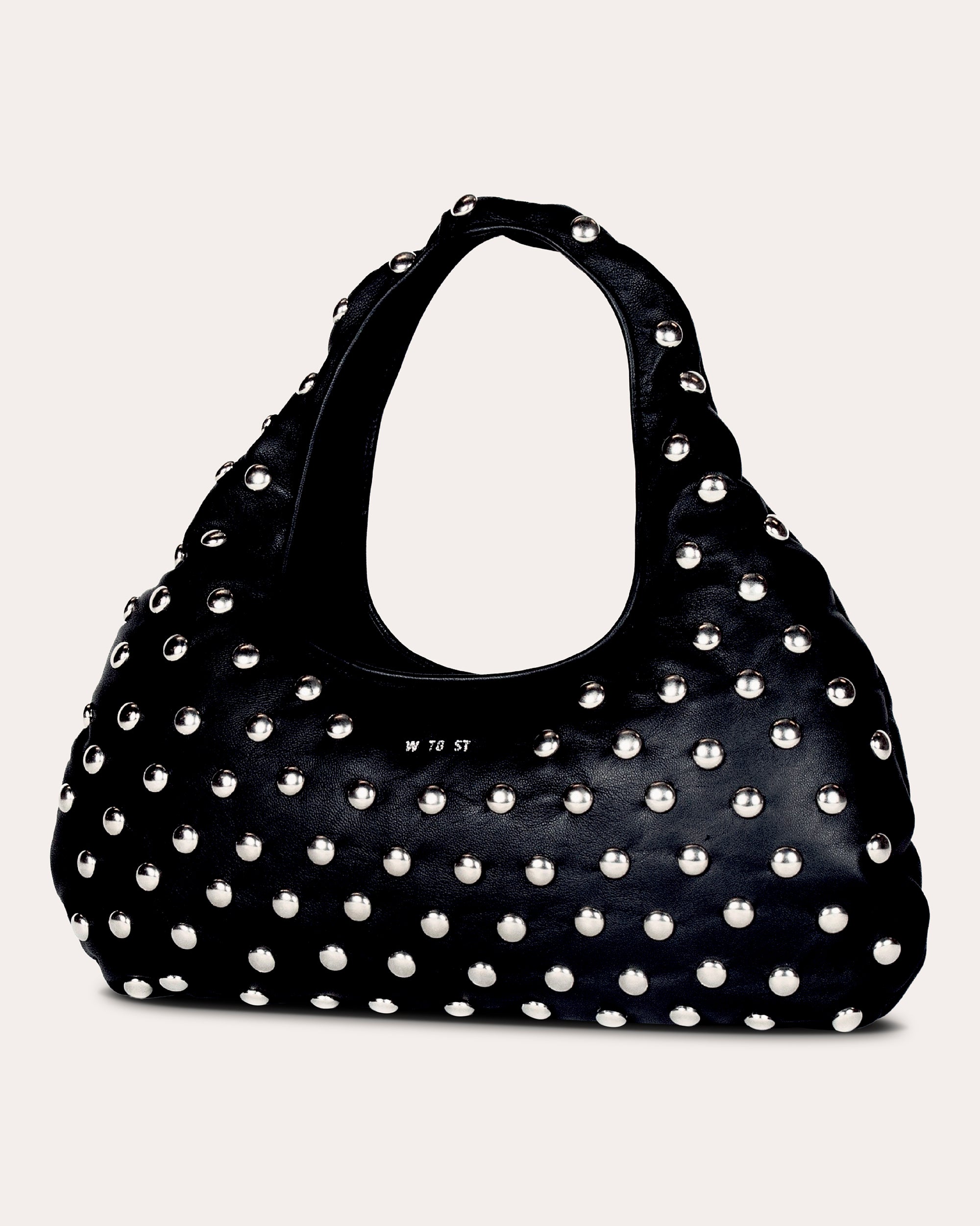 Medium Cloud Studded-Leather Shoulder Bag | Olivela