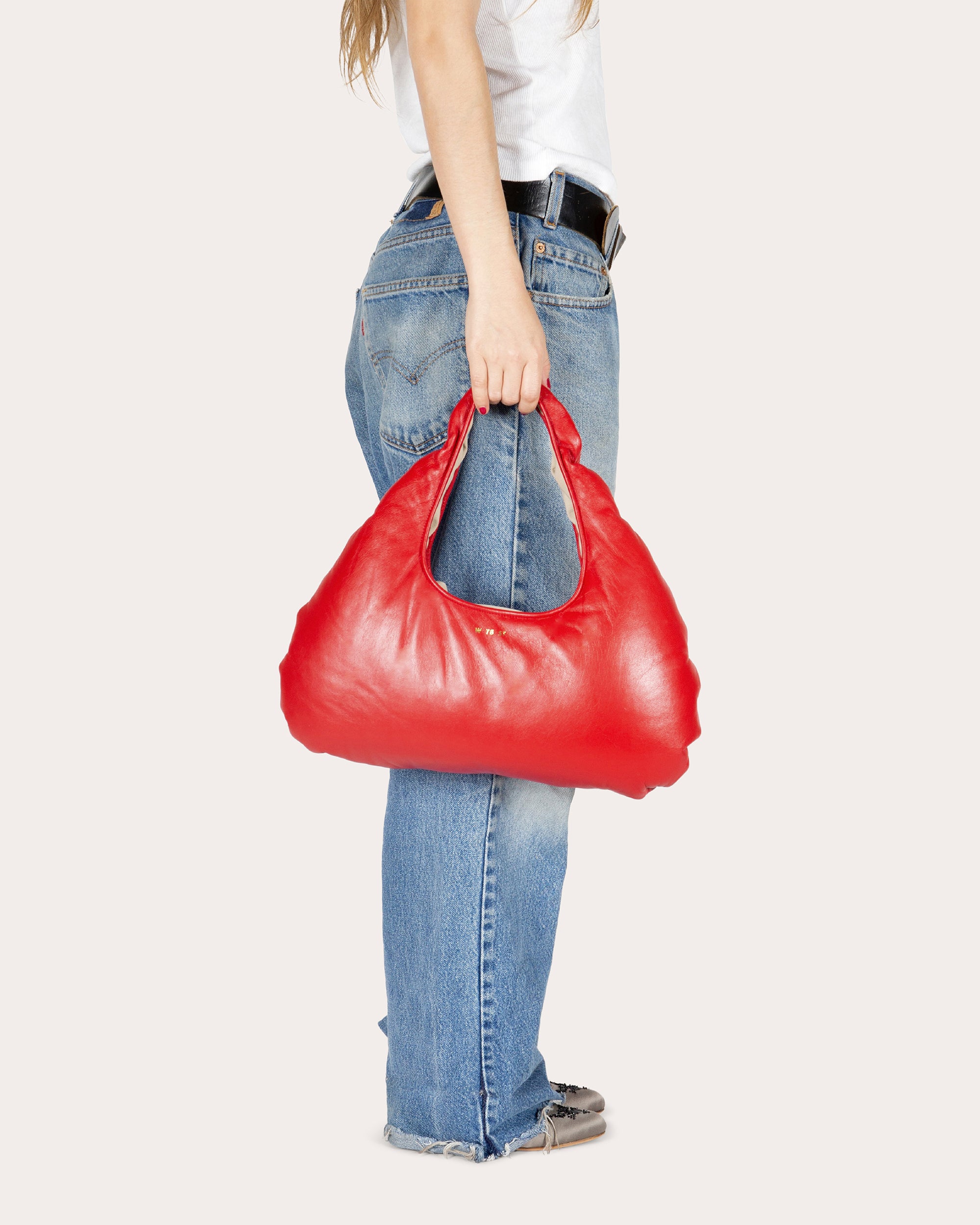 Medium Cloud Leather Shoulder Bag