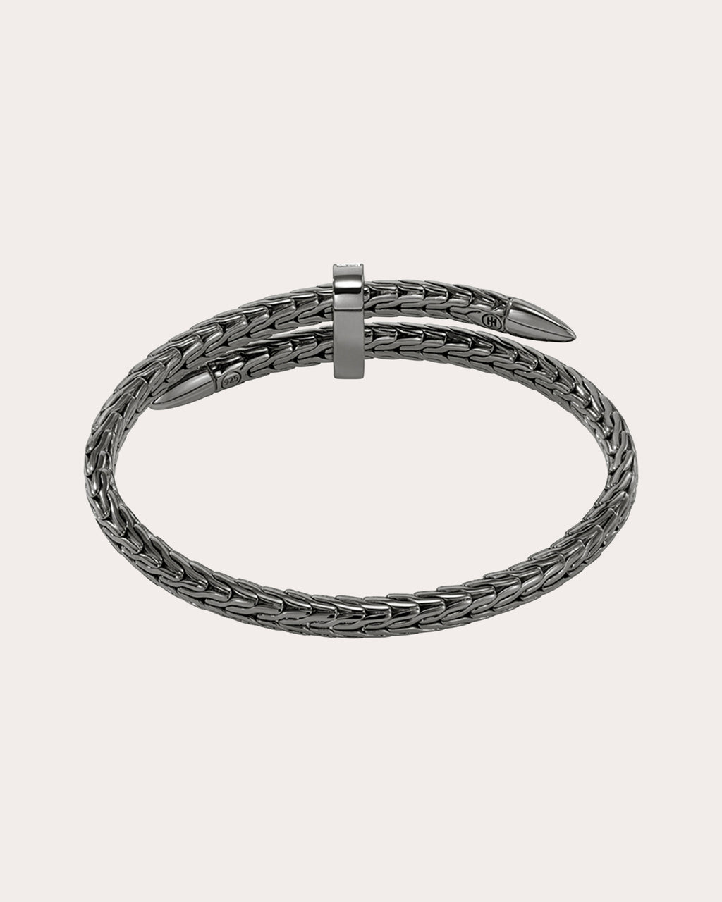 Diamond Blackened Spear Pavé Flex Cuff