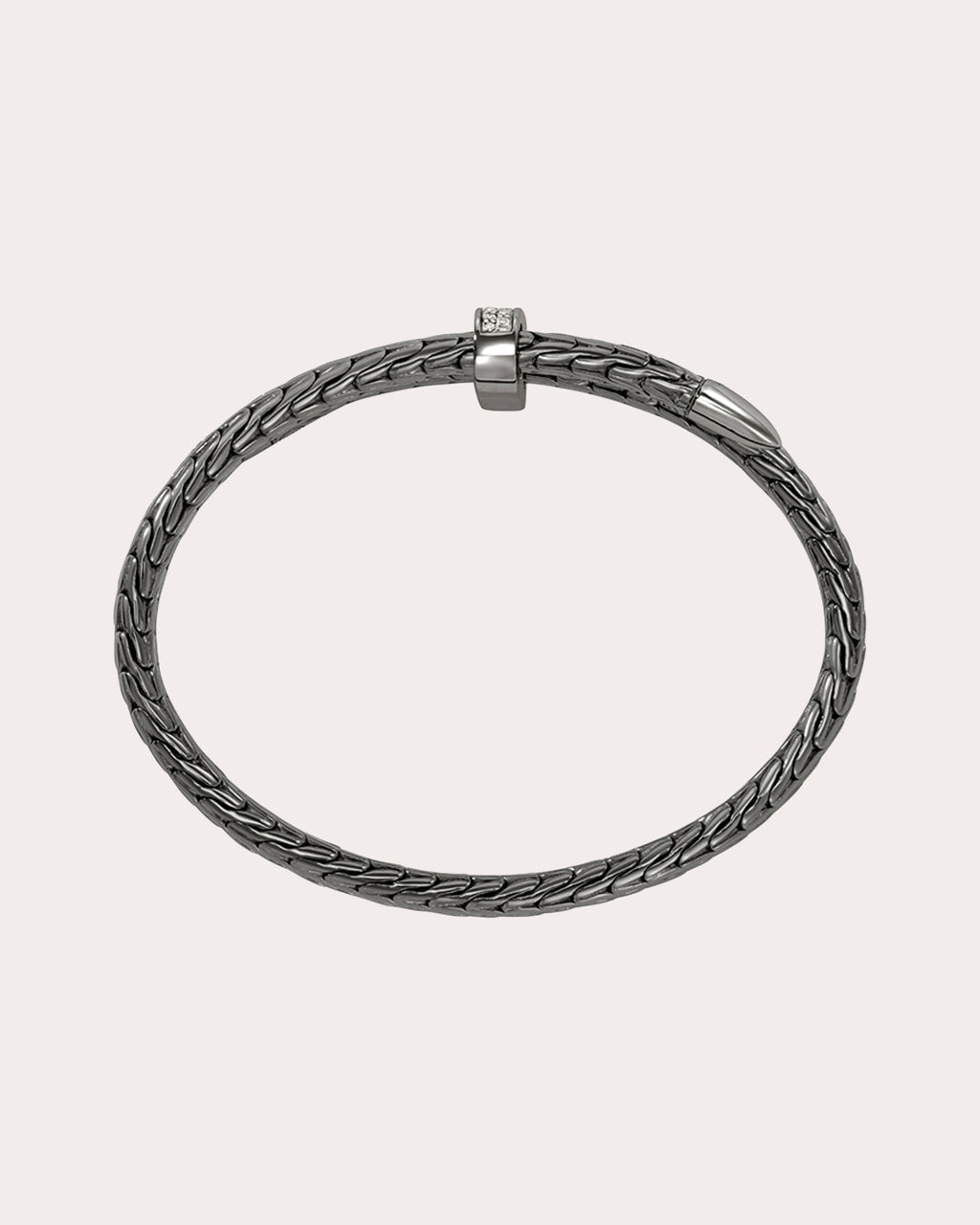 Diamond Blackened Spear Pavé Flex Cuff