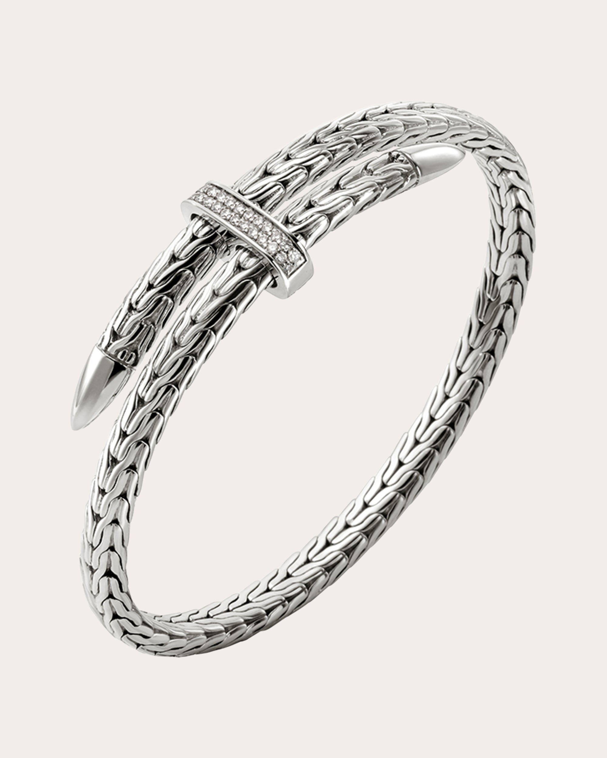 Diamond Spear Pavé Flex Cuff