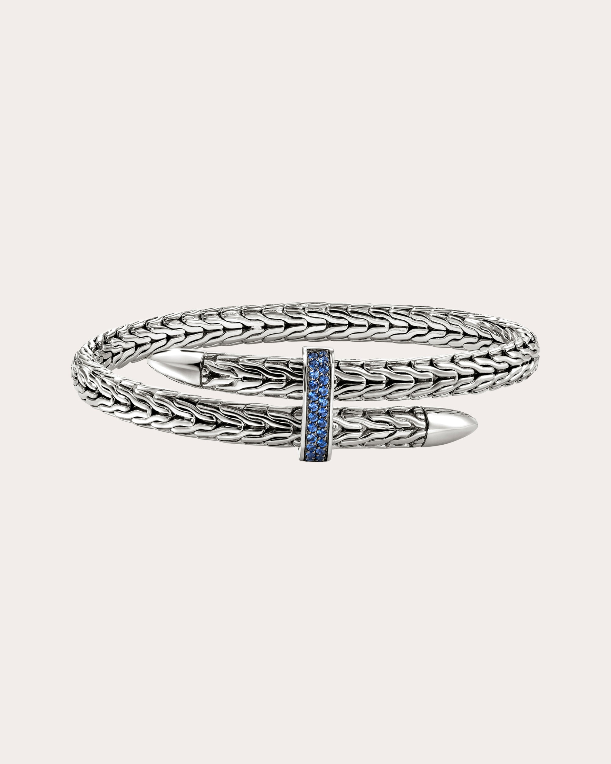 Blue Sapphire Spear Flex Cuff