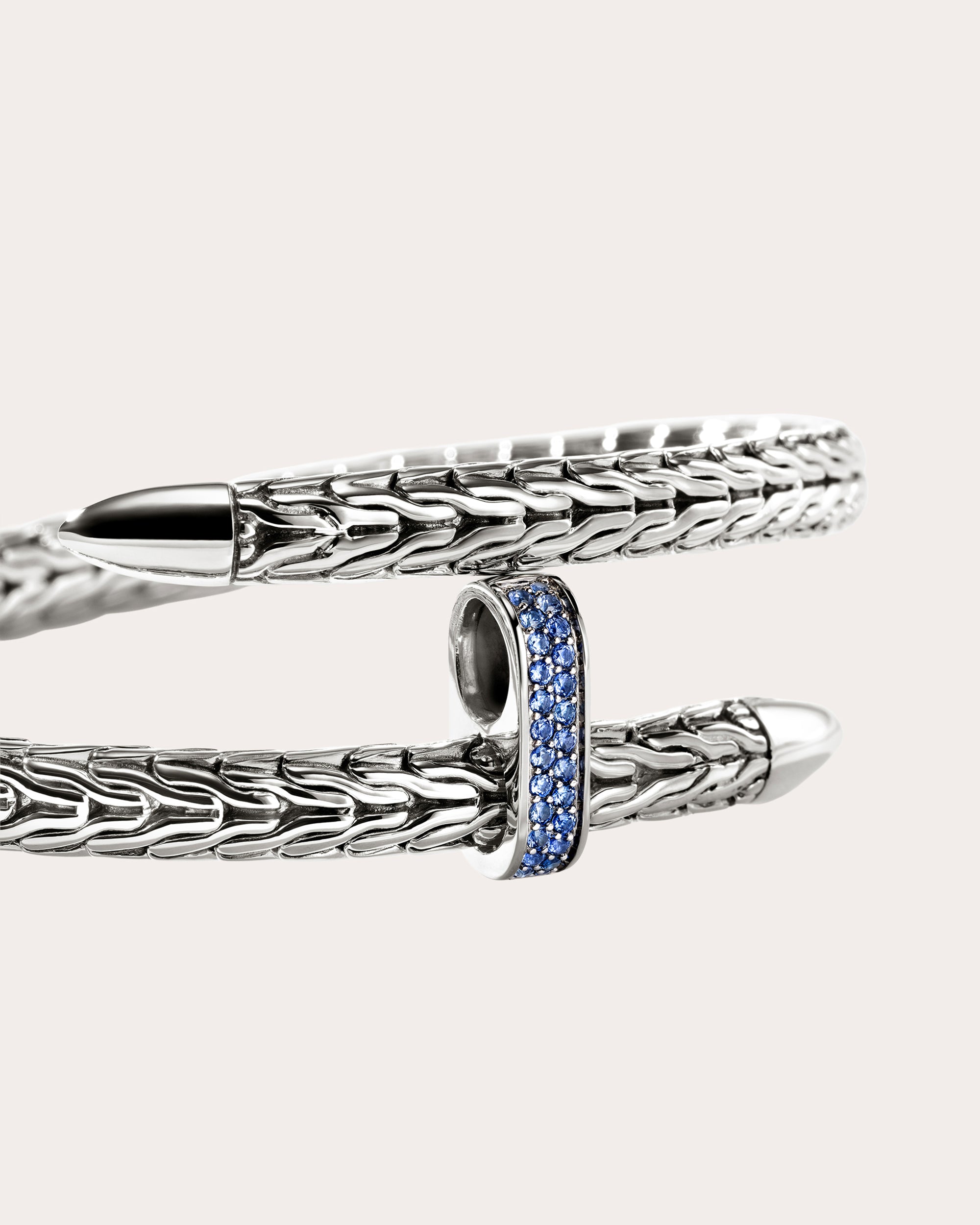 Blue Sapphire Spear Flex Cuff
