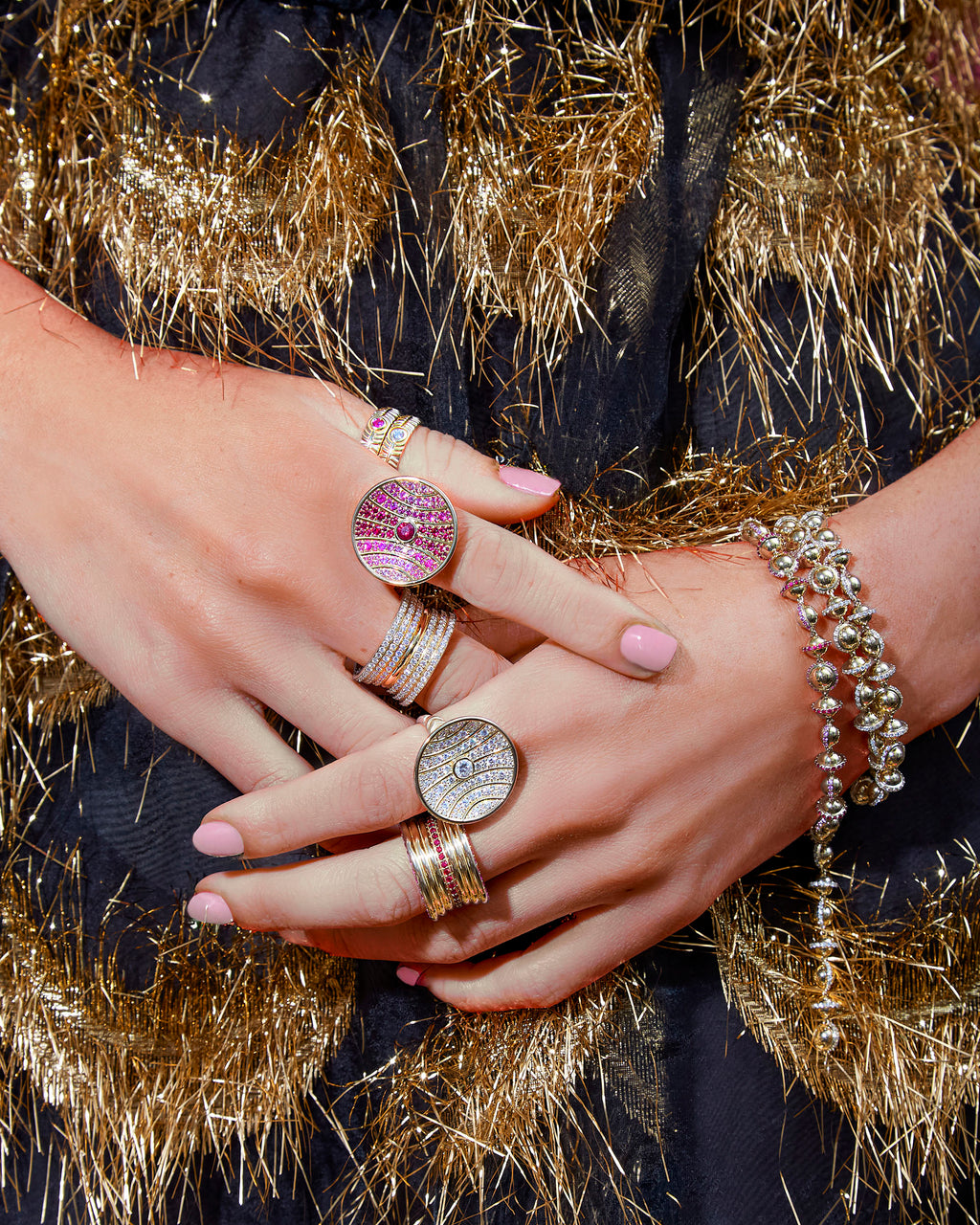 Diamond Revel Large Dimensional Ring