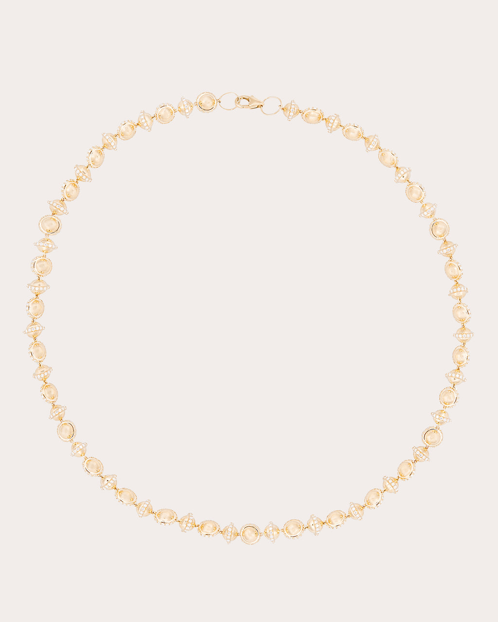 14k Gold Small Revel Beaded Necklace