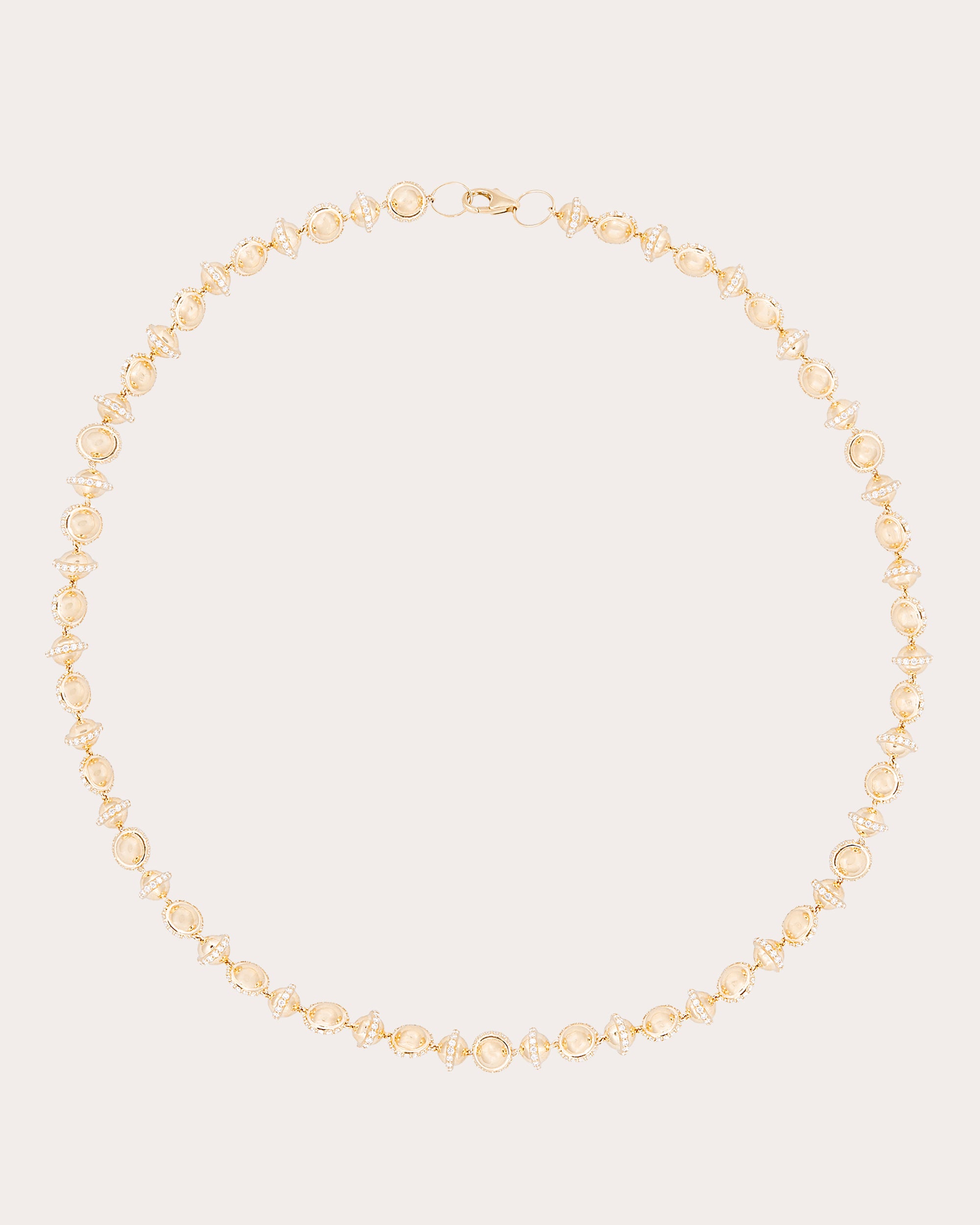 14k Gold Small Revel Beaded Necklace
