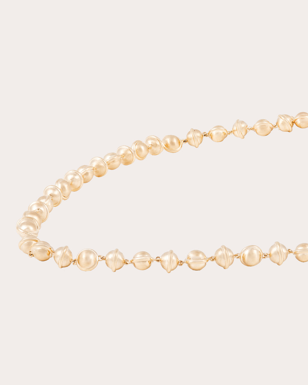 14k Gold Small Revel Beaded Necklace