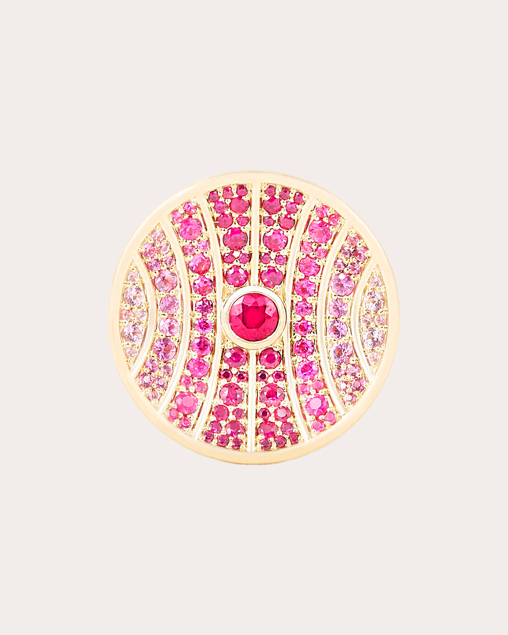 Ruby & Pink Sapphire Revel Large Dimensional Ring