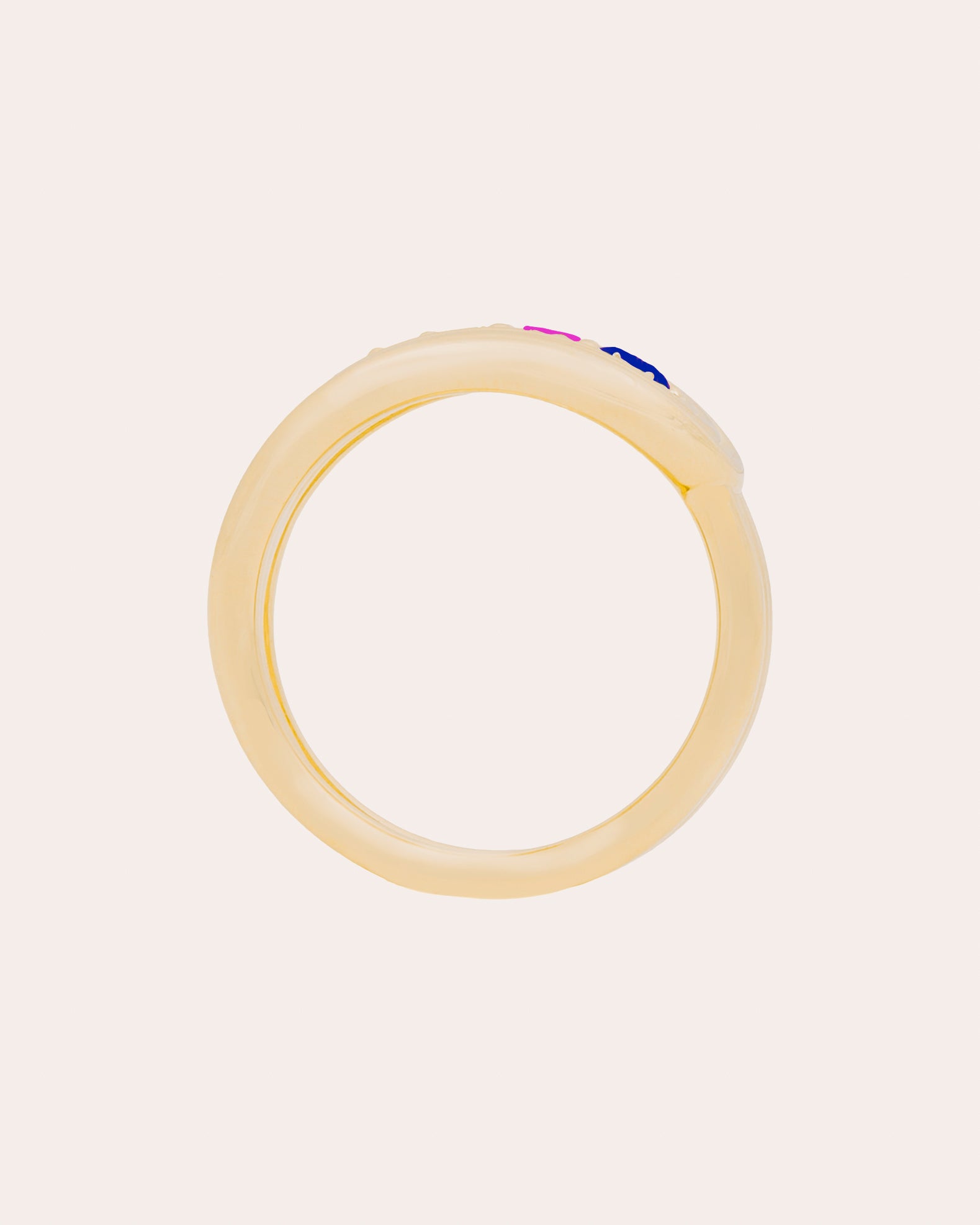 Sapphire & Amethyst Found Nest Bypass Ring