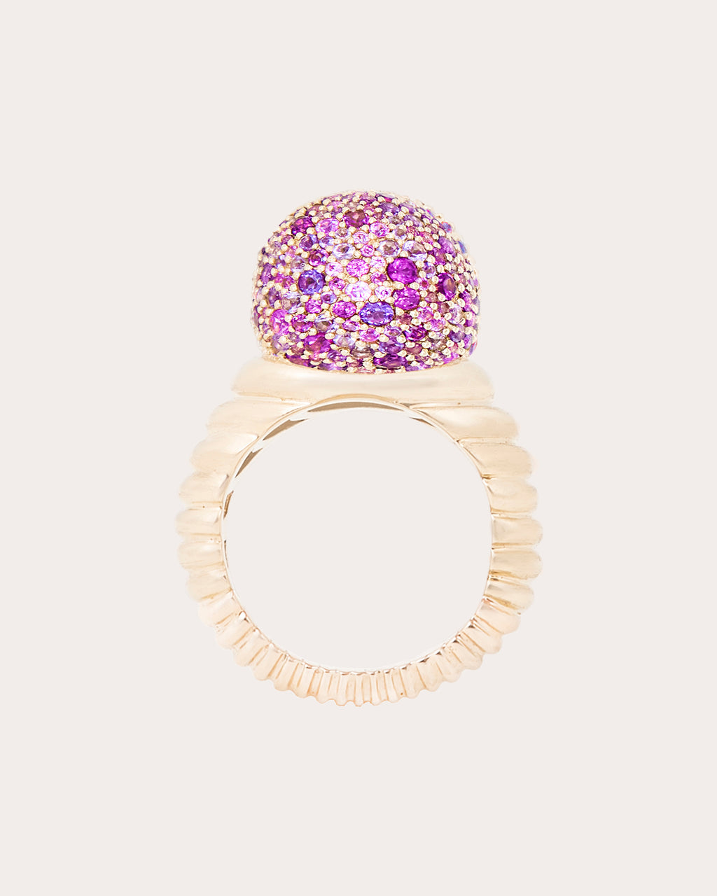 Amethyst Revel Bobble Cocktail Ring