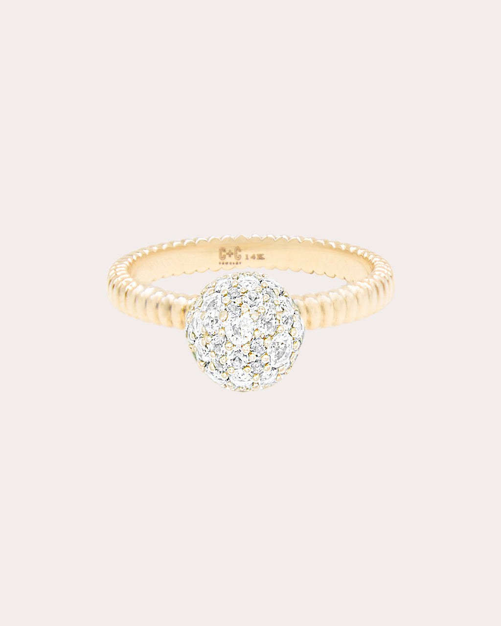 Diamond Revel Small Bobble Ring