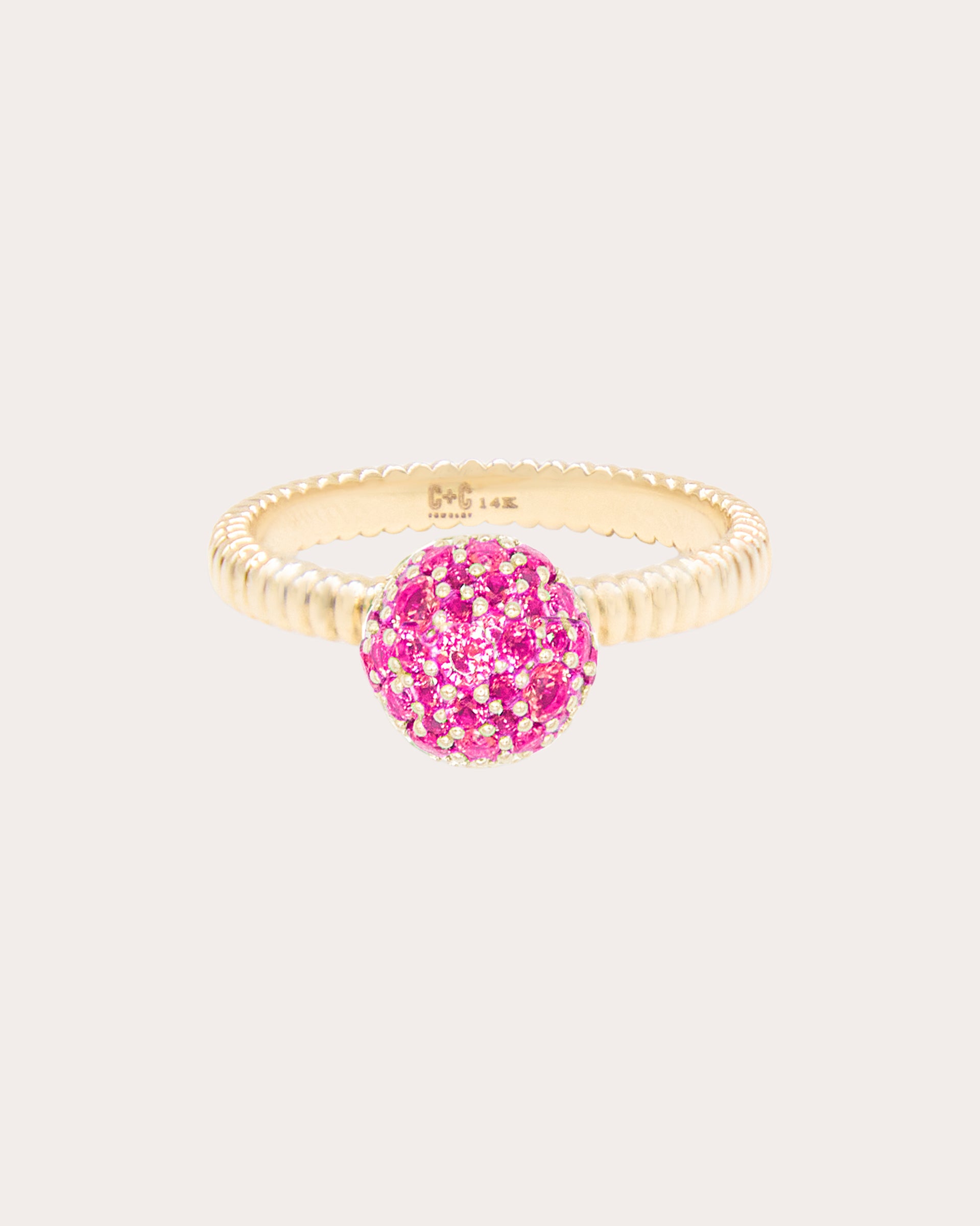 Pink Sapphire Revel Small Bobble Ring