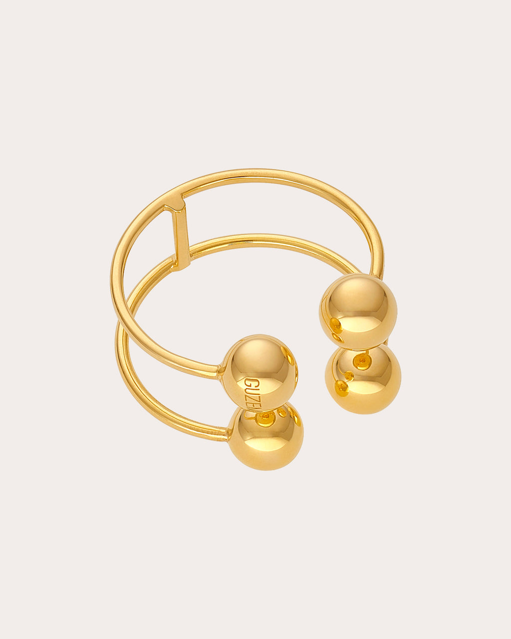 18k Gold Tetra Orb Ring