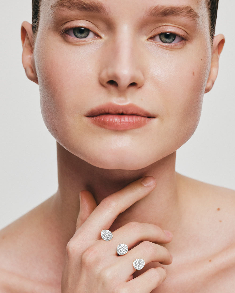Diamond Trio Flat Ring
