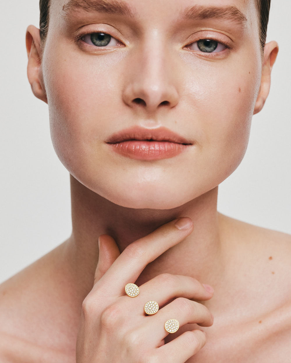 Diamond Trio Flat Ring