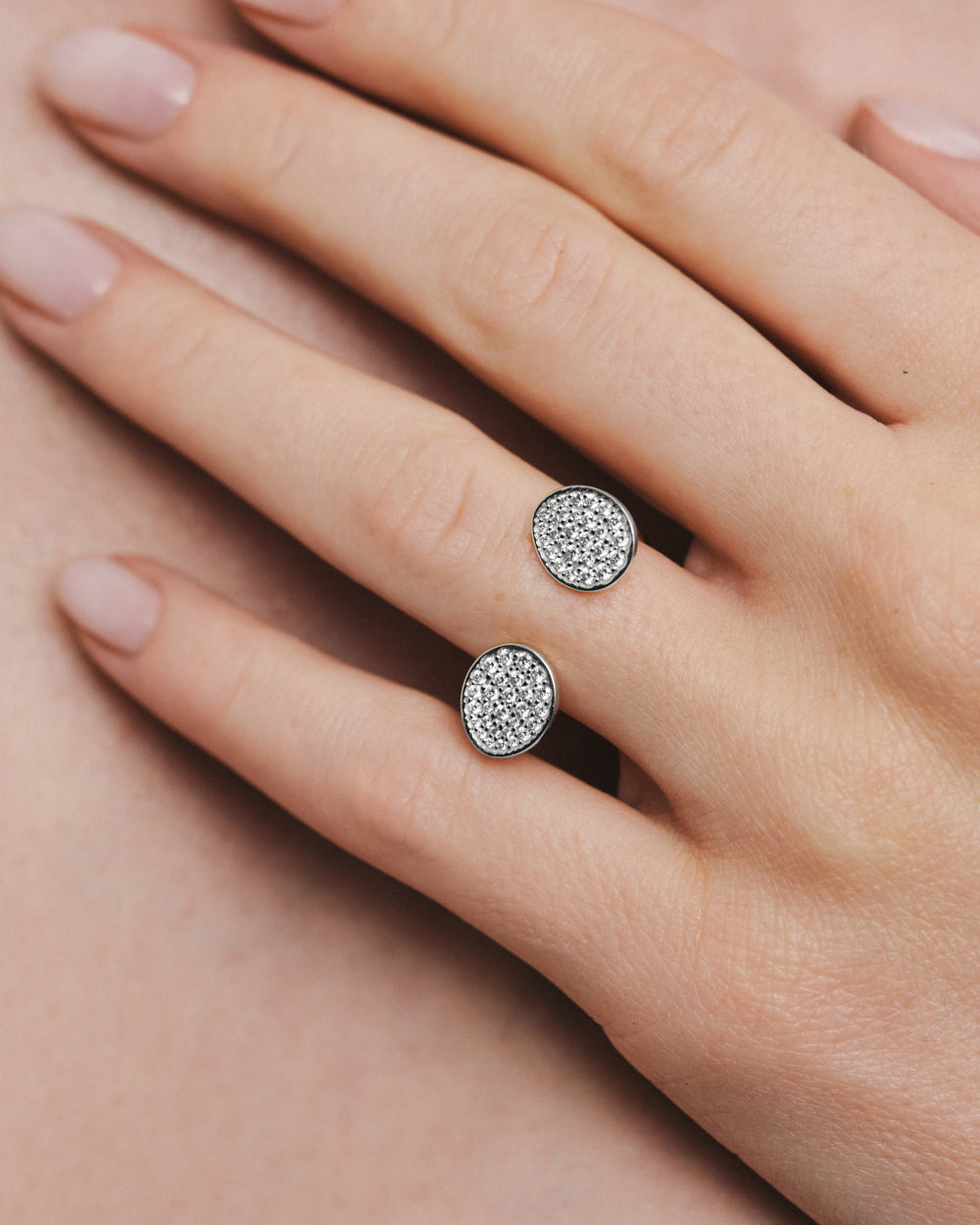 Diamond Duo Flat Ring