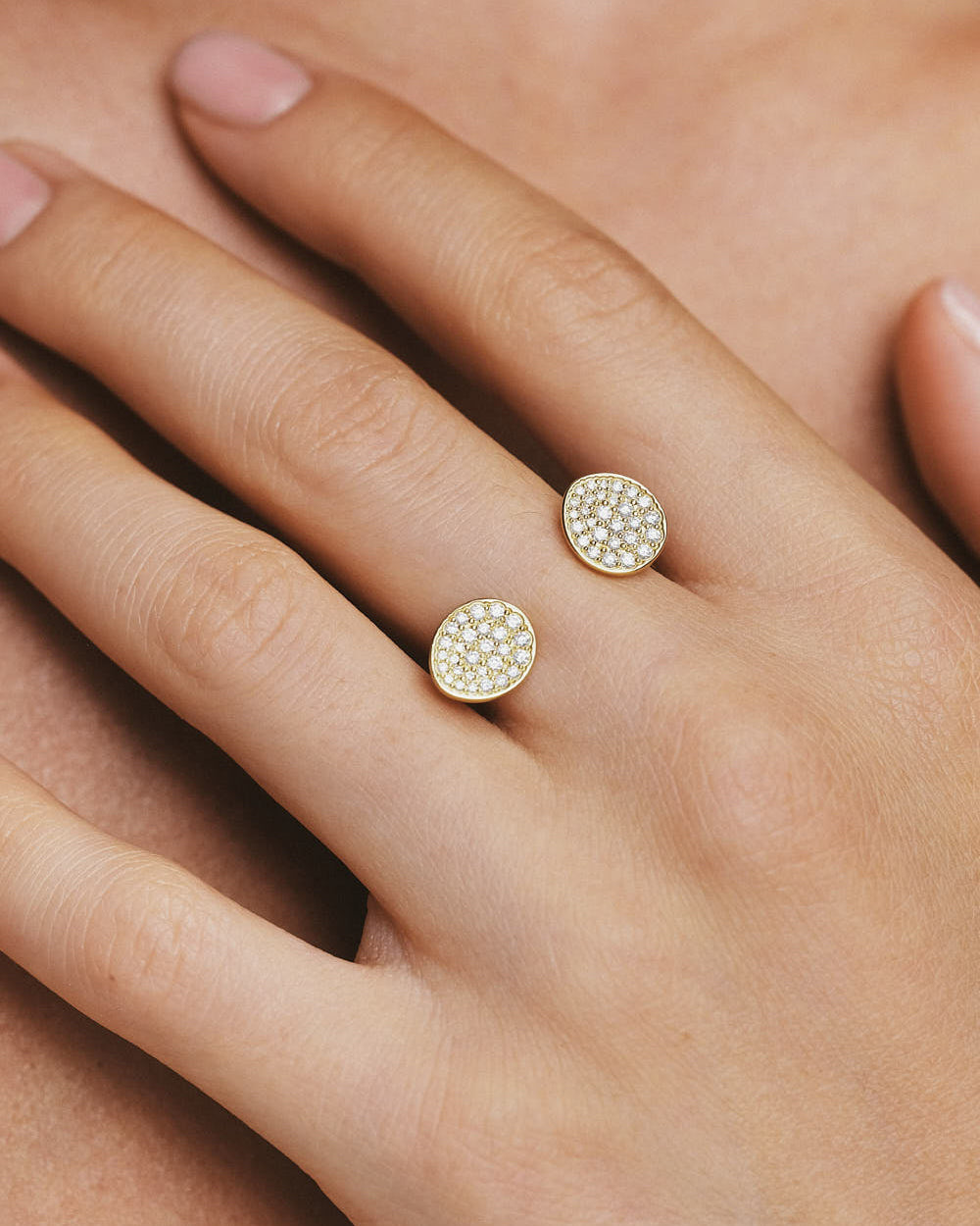 Diamond Duo Flat Ring