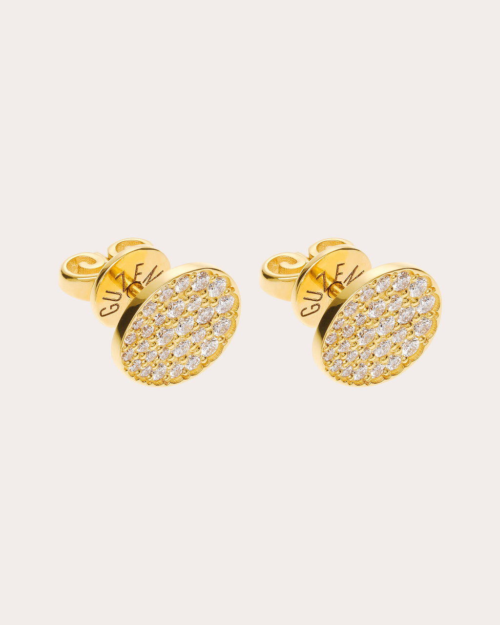 Diamond Flats Stud Earrings